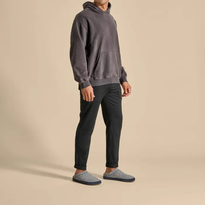 Men Hmani Hulu Mens Wool Mule Slipper Graphite Trench Blue Olukai IndoorOutdoor Men Hmani Hulu Mens Wool Mule Slipper Graphite Trench Blue Olukai IndoorOutdoor