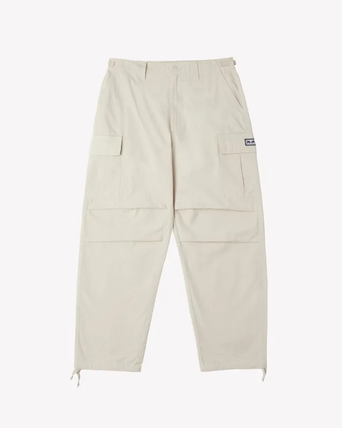 Men HARDWORK RIPSTOP CARGO PANT Light Army OBEY Clothing BOTTOMS