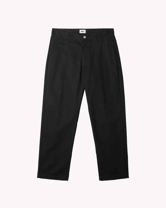 Men HARDWORK WORK PANT Java Brown OBEY Clothing BOTTOMS
