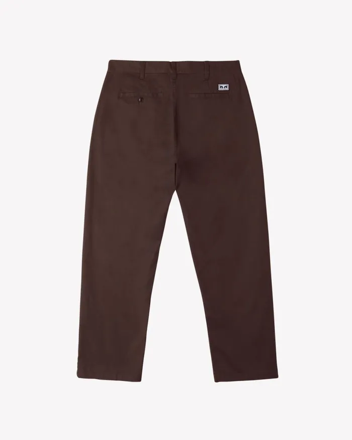 Men HARDWORK WORK PANT Java Brown OBEY Clothing BOTTOMS