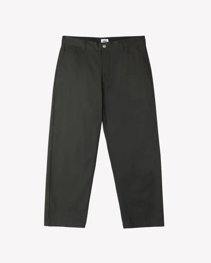 Men HARDWORK WORK PANT Java Brown OBEY Clothing BOTTOMS
