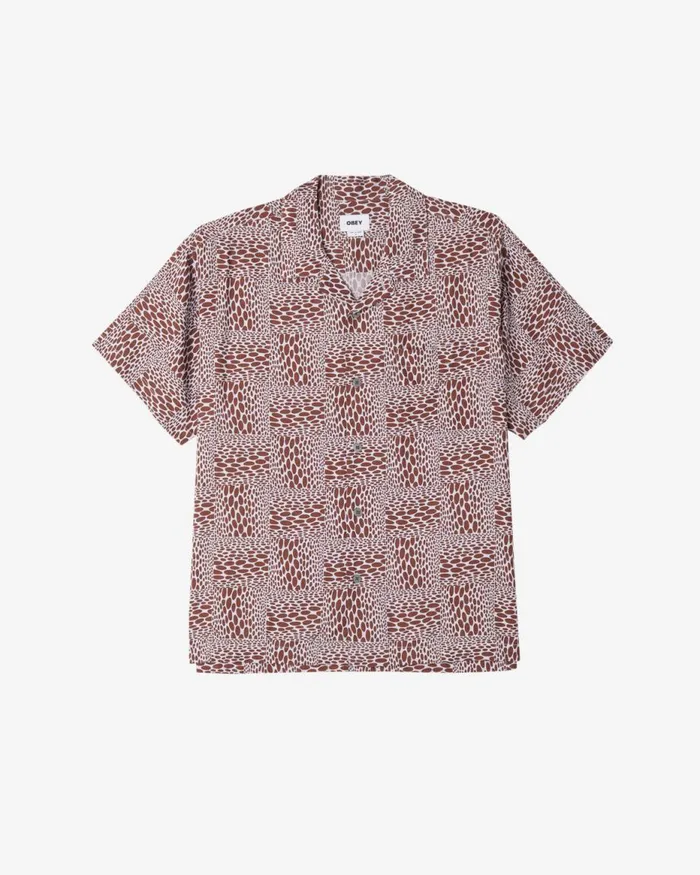 Men HOBART SHIRT Orchid Petal Multi OBEY Clothing TOPS