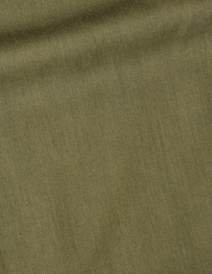 Men Inverted Pocket Shirt Khaki Green Margaret Howell Shirts