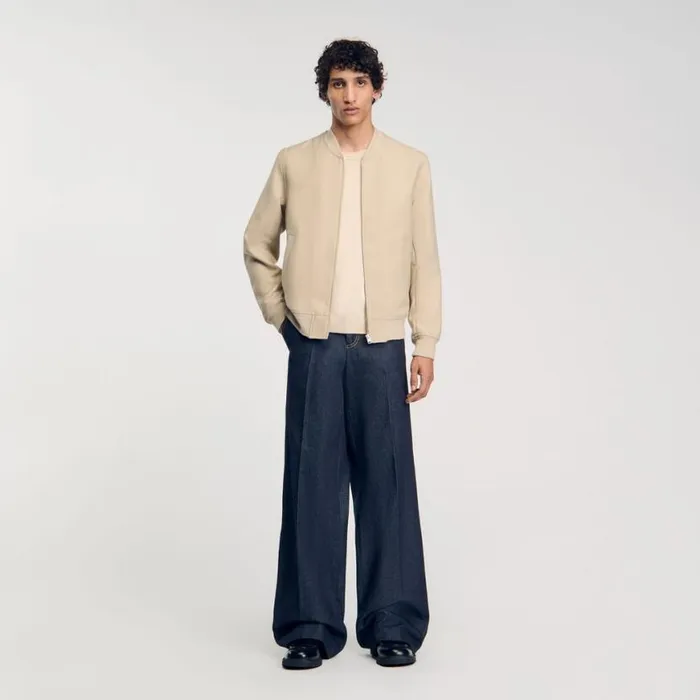 Men Jackets SANDRO Zipup Jacket Ficelle