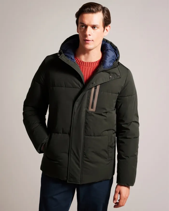 Men KINMONT 8211 Hooded Puffer Jacket Medium Green Ted Baker Coats and Jackets Men KINMONT 8211 Hooded Puffer Jacket Medium Green Ted Baker Coats and Jackets