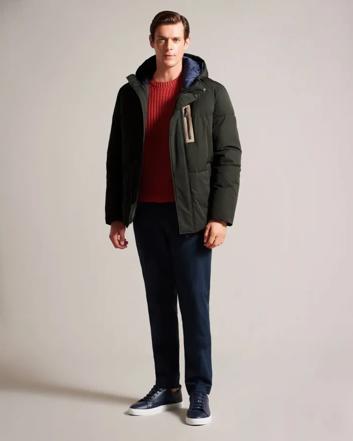 Men KINMONT 8211 Hooded Puffer Jacket Medium Green Ted Baker Coats and Jackets Men KINMONT 8211 Hooded Puffer Jacket Medium Green Ted Baker Coats and Jackets