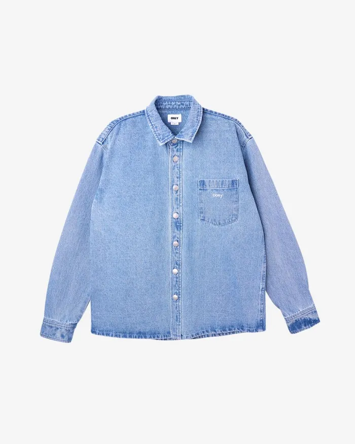 Men MAGNOLIA SHIRT Clay OBEY Clothing Denim
