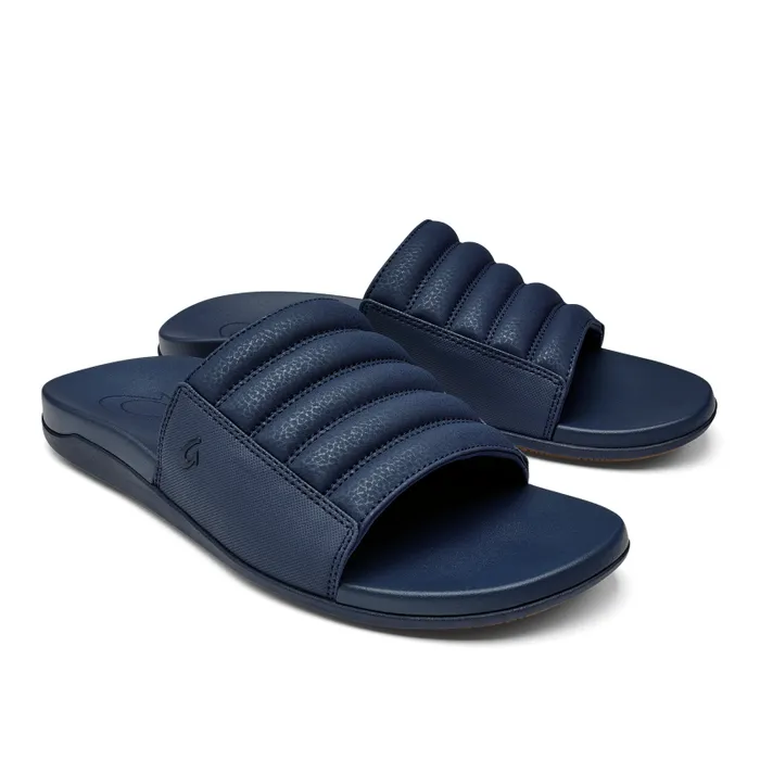 Men Maha 039Olu Mens Comfortable Slide Sandals Moonlit Ocean Olukai WaterFriendly Men Maha 039Olu Mens Comfortable Slide Sandals Moonlit Ocean Olukai WaterFriendly