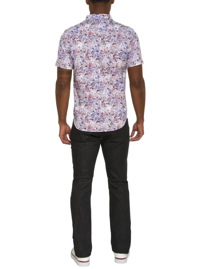 Men MASQUERADE SHORT SLEEVE BUTTON DOWN SHIRT Multi Robert Graham Button Down Shirts