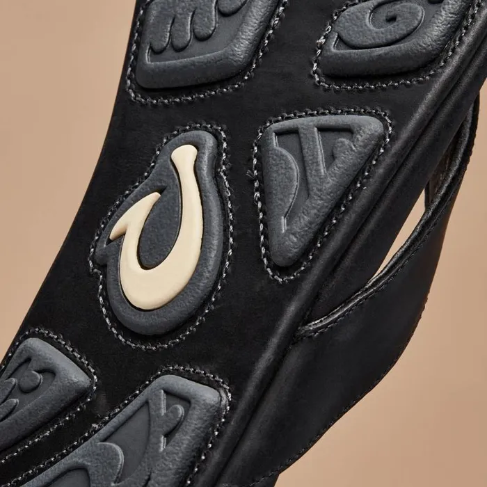 Men Mekila Mens HighCharacter Leather Sandals Black Olukai Leather Men Mekila Mens HighCharacter Leather Sandals Black Olukai Leather