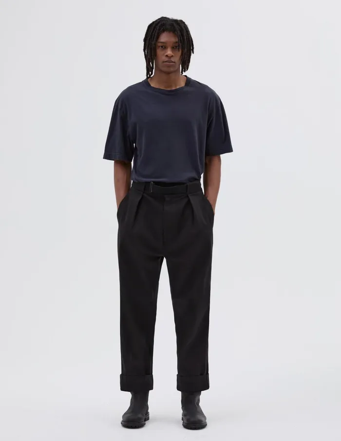 Men Mhl Slide Adjuster Trouser Off Black Margaret Howell Trousers