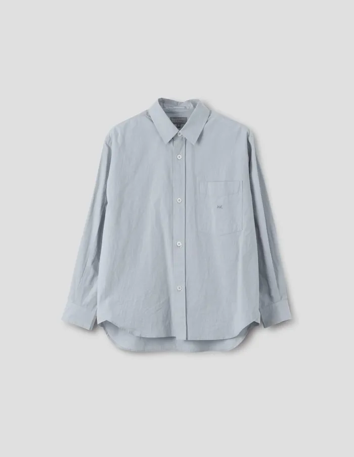Men Monogram Shirt Faded Grey Margaret Howell Shirts