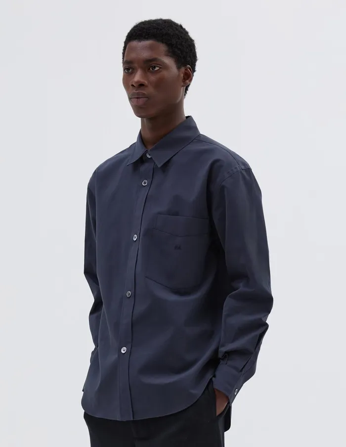 Men Monogram Shirt Ink Margaret Howell Shirts