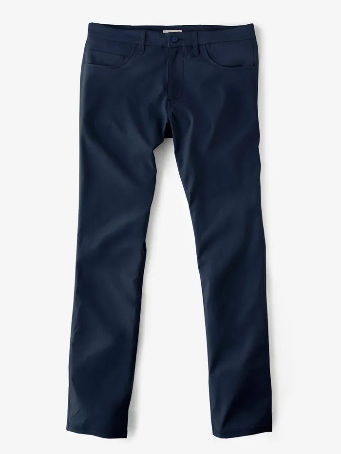 Men Motion Pant Tailored Fit 8211 Classic Navy Tasc Performance Golf