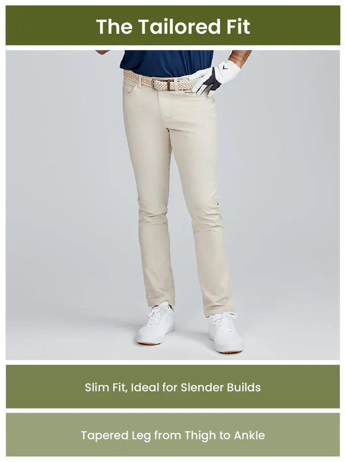 Men Motion Pant Tailored Fit 8211 Classic Navy Tasc Performance Golf