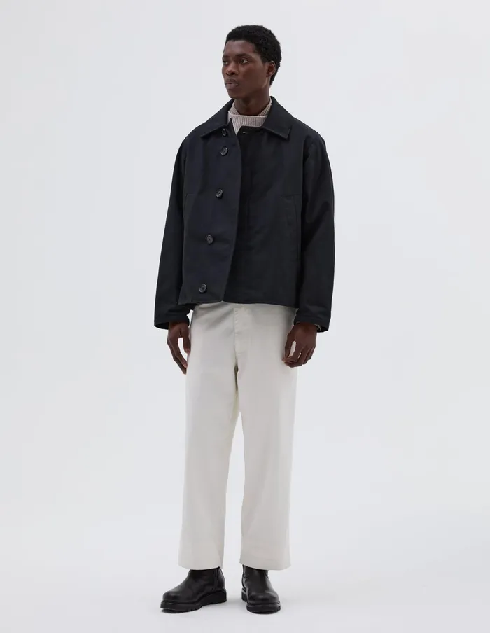 Men Naval Jacket Black Margaret Howell Jackets and Coats