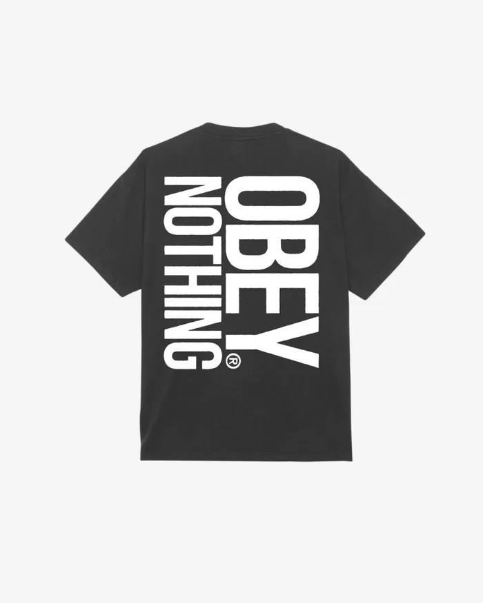 Men NOTHING HEAVYWEIGHT TSHIRT Surf Blue OBEY Clothing TSHIRTS