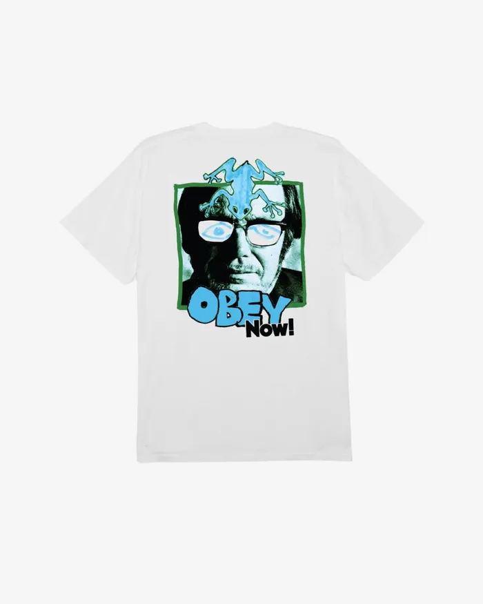 Men OBEY NOW PIGMENT TSHIRT Pigment Vintage White OBEY Clothing BIGWIG