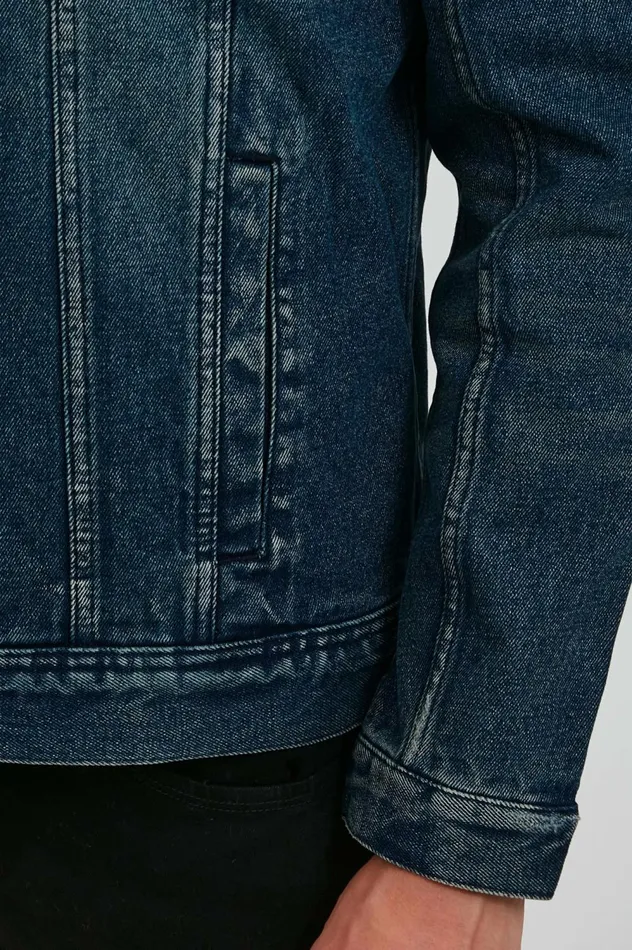 Men Outerwear Blend Outerwear Denim Dark Blue