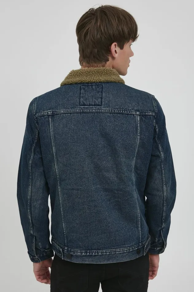 Men Outerwear Blend Outerwear Denim Dark Blue