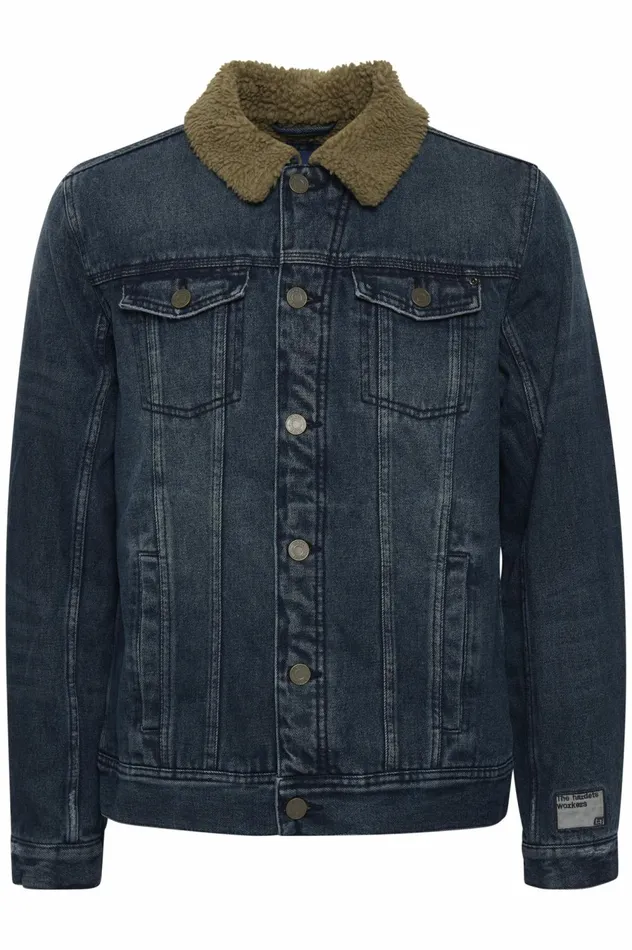 Men Outerwear Blend Outerwear Denim Dark Blue