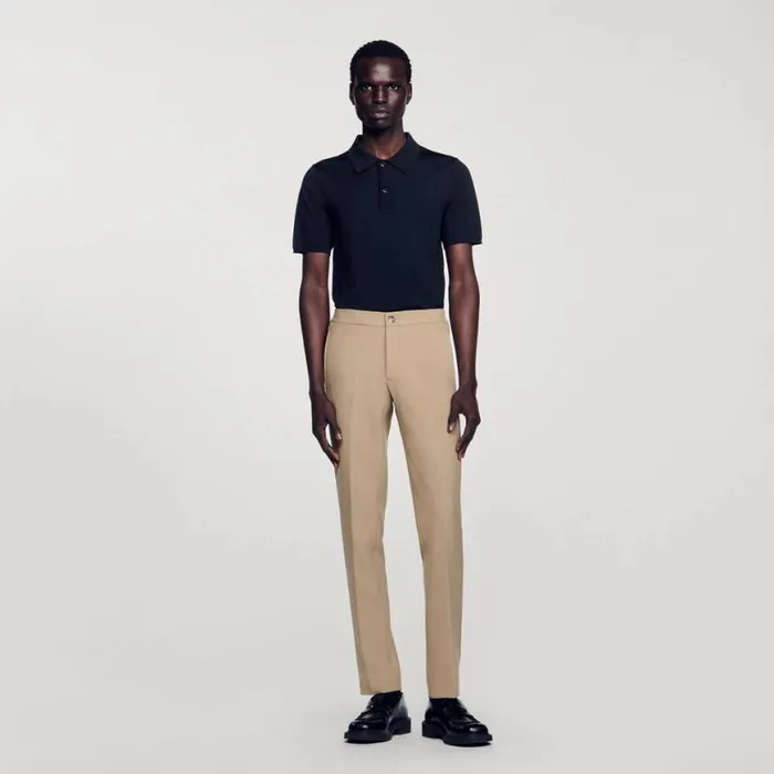 Men Pants and Shorts SANDRO Jersey Pants Beige Men Pants and Shorts SANDRO Jersey Pants Beige