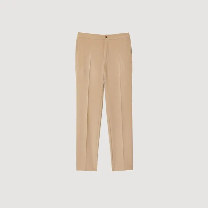 Men Pants and Shorts SANDRO Jersey Pants Beige Men Pants and Shorts SANDRO Jersey Pants Beige