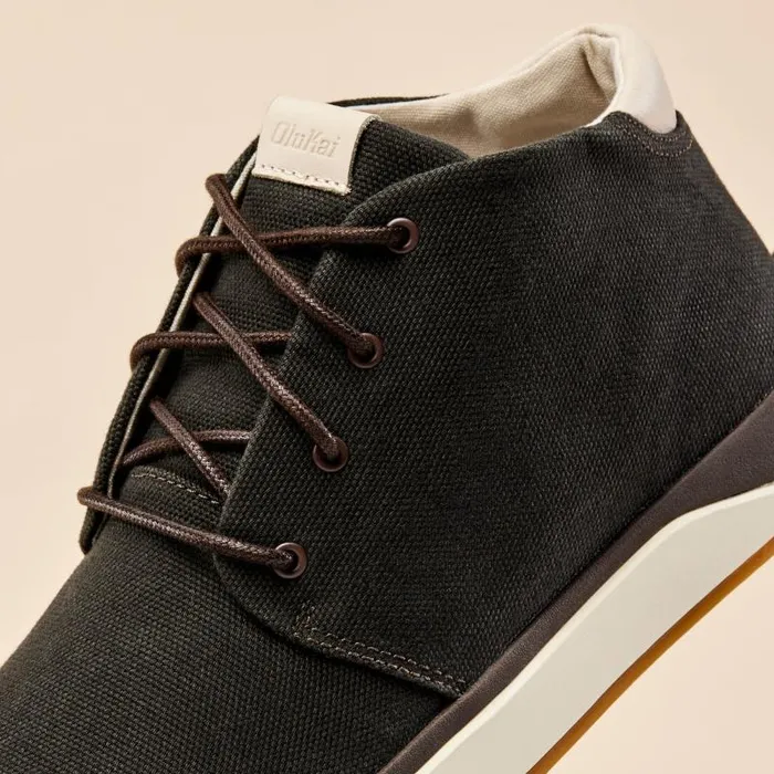 Men Papak Mens Waxed Canvas Chukka Boots Dark Wood Olukai Canvas Men Papak Mens Waxed Canvas Chukka Boots Dark Wood Olukai Canvas