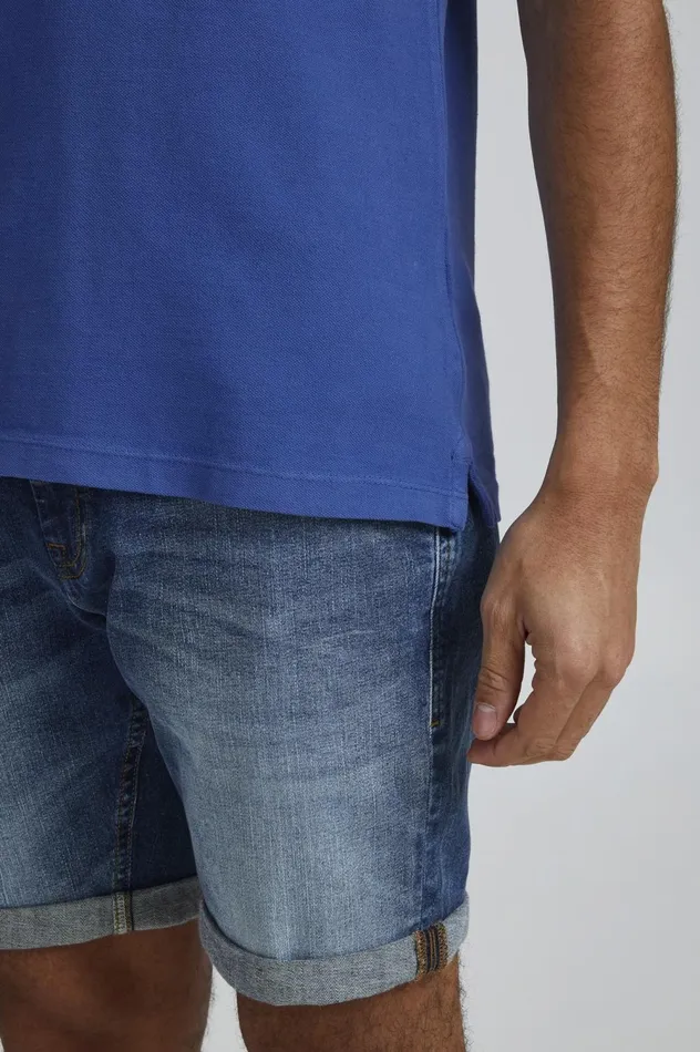 Men Polos Blend Polo Shirt Nautical Blue