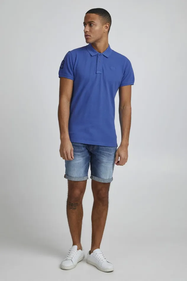 Men Polos Blend Polo Shirt Nautical Blue