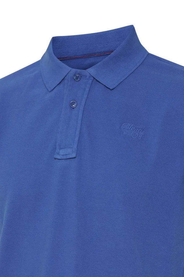 Men Polos Blend Polo Shirt Nautical Blue