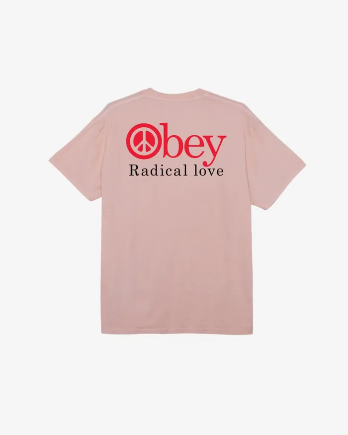 Men RADICAL LOVE PIGMENT TSHIRT Pigment Hydrangea OBEY Clothing TSHIRTS