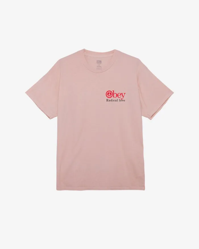 Men RADICAL LOVE PIGMENT TSHIRT Pigment Hydrangea OBEY Clothing TSHIRTS