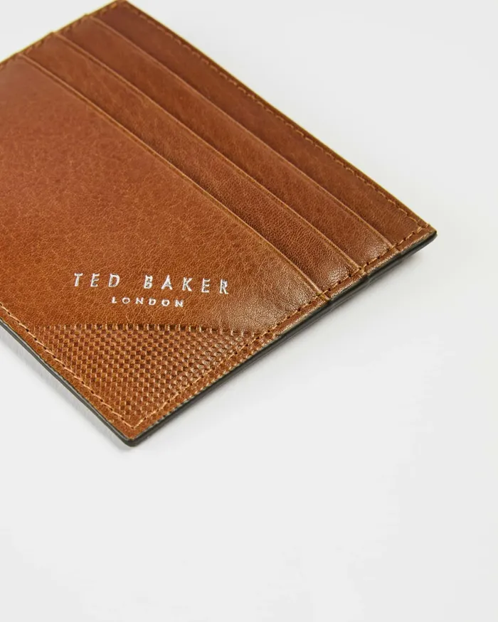 Men RAFFLE 8211 Embossed Corner Leather Card Holder Tan Ted Baker Wallets and Cardholders Men RAFFLE 8211 Embossed Corner Leather Card Holder Tan Ted Baker Wallets and Cardholders