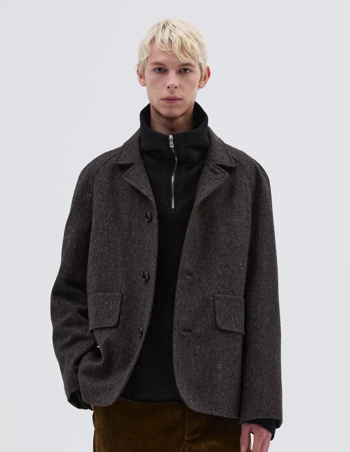 Men Raglan Blazer Brown Margaret Howell Jackets and Coats