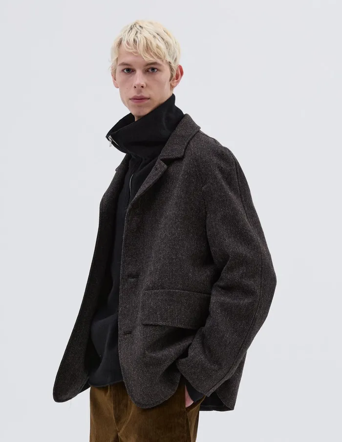 Men Raglan Blazer Brown Margaret Howell Jackets and Coats