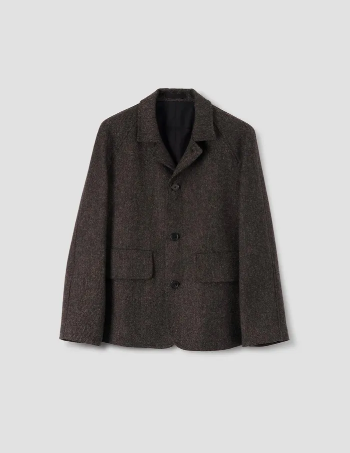 Men Raglan Blazer Brown Margaret Howell Jackets and Coats