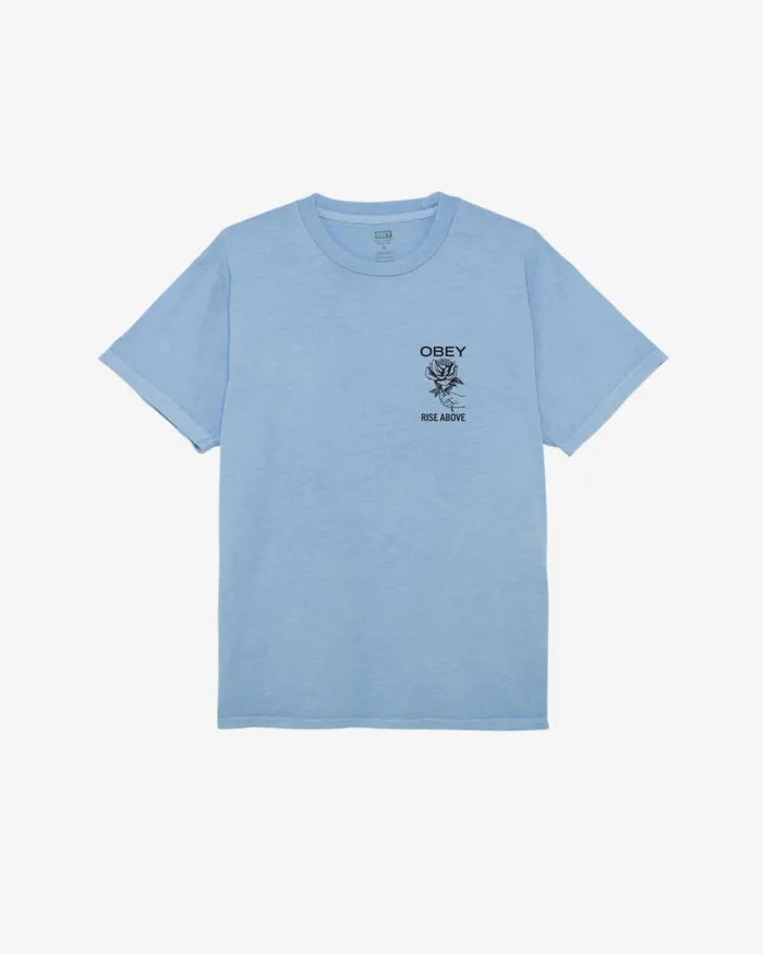 Men RISE ABOVE ROSE PIGMENT TSHIRT Pigment Hydrangea OBEY Clothing TSHIRTS