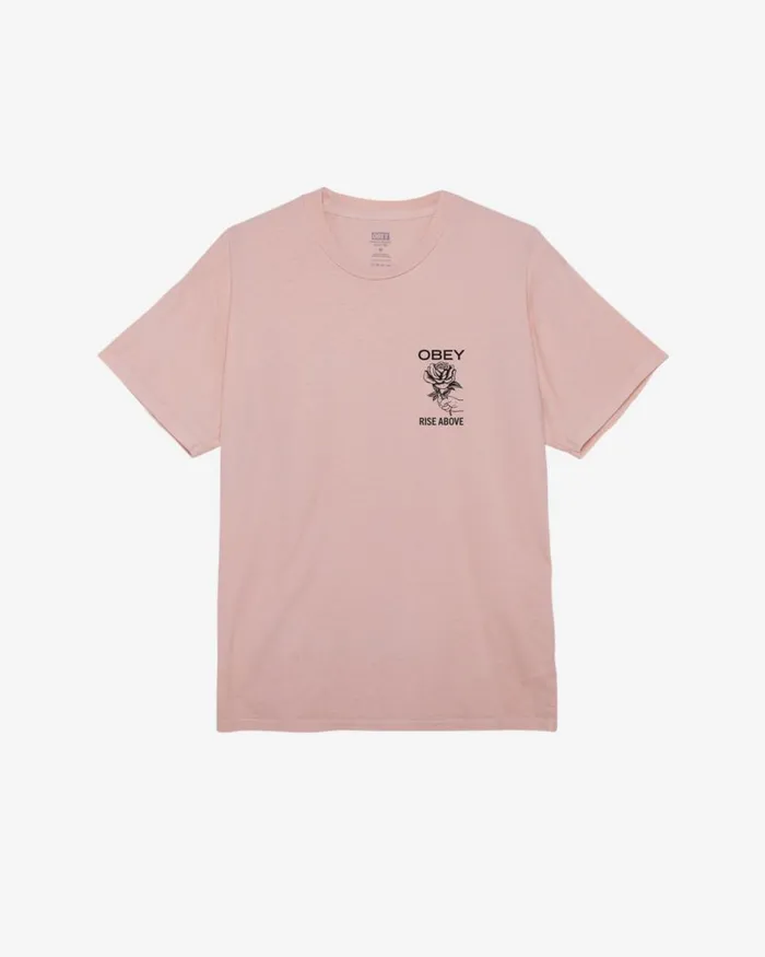Men RISE ABOVE ROSE PIGMENT TSHIRT Pigment Hydrangea OBEY Clothing TSHIRTS