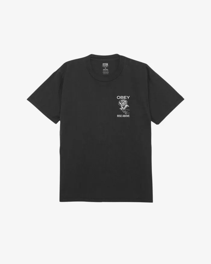 Men RISE ABOVE ROSE PIGMENT TSHIRT Pigment Hydrangea OBEY Clothing TSHIRTS