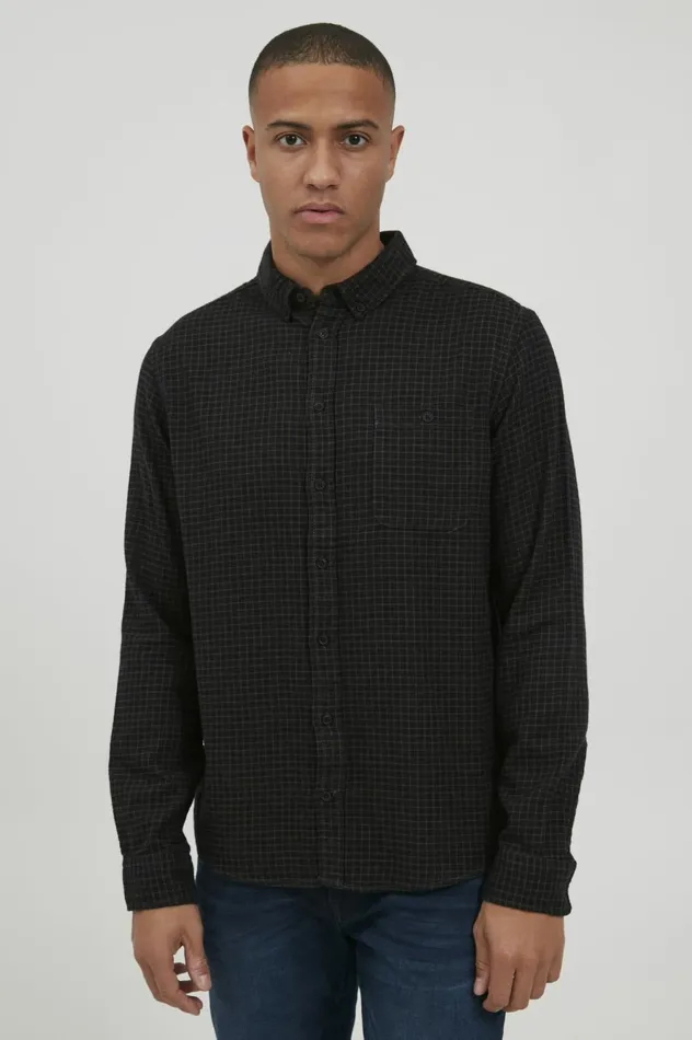 Men Shirts Blend Long Sleeved Shirt Deep Depths