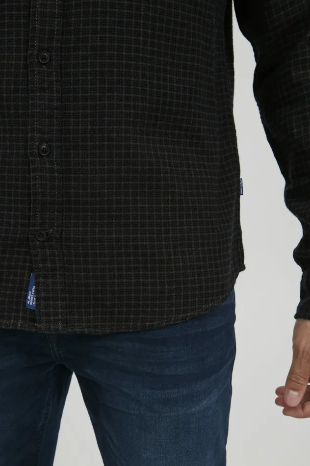 Men Shirts Blend Long Sleeved Shirt Deep Depths