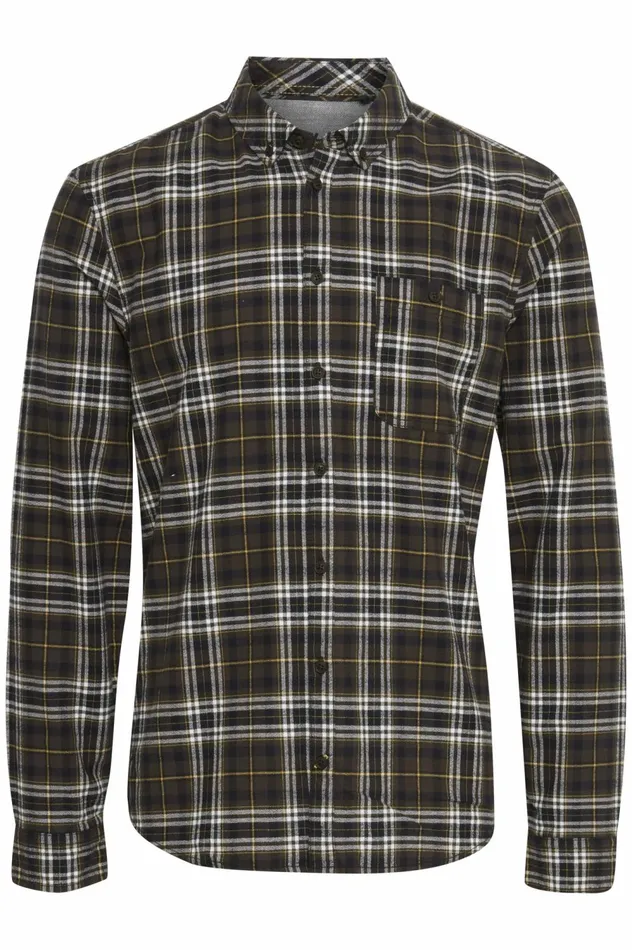 Men Shirts Blend Long Sleeved Shirt Java