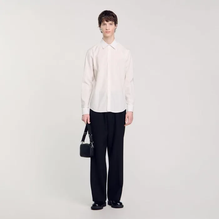 Men Shirts SANDRO Striped Shirt White