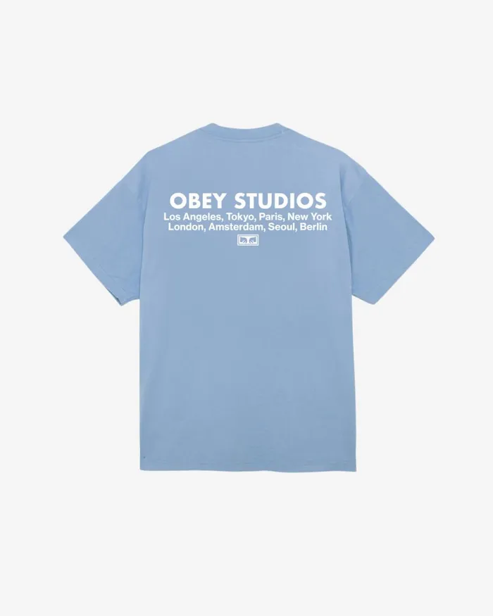 Men STUDIOS EYE HEAVYWEIGHT TSHIRT Peach Parfait OBEY Clothing TSHIRTS