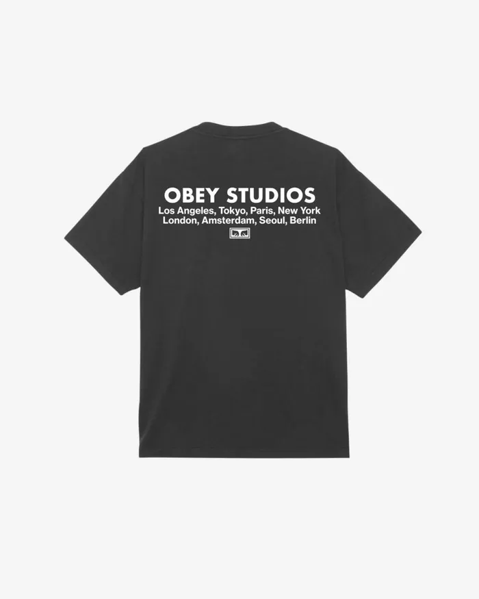 Men STUDIOS EYE HEAVYWEIGHT TSHIRT Peach Parfait OBEY Clothing TSHIRTS