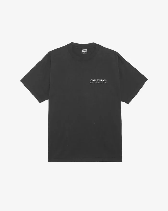 Men STUDIOS EYE HEAVYWEIGHT TSHIRT Peach Parfait OBEY Clothing TSHIRTS