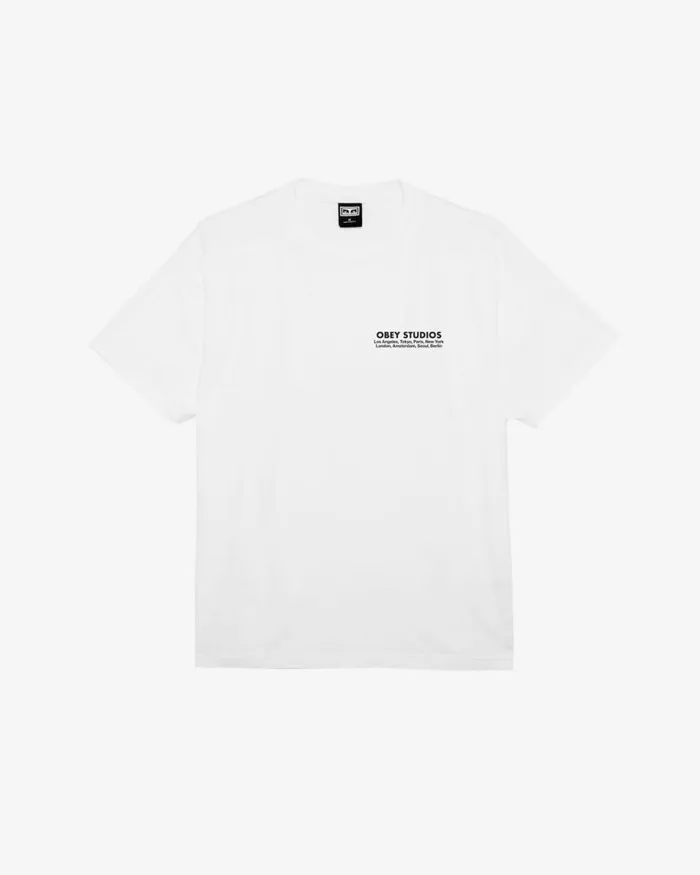 Men STUDIOS EYE HEAVYWEIGHT TSHIRT Peach Parfait OBEY Clothing TSHIRTS