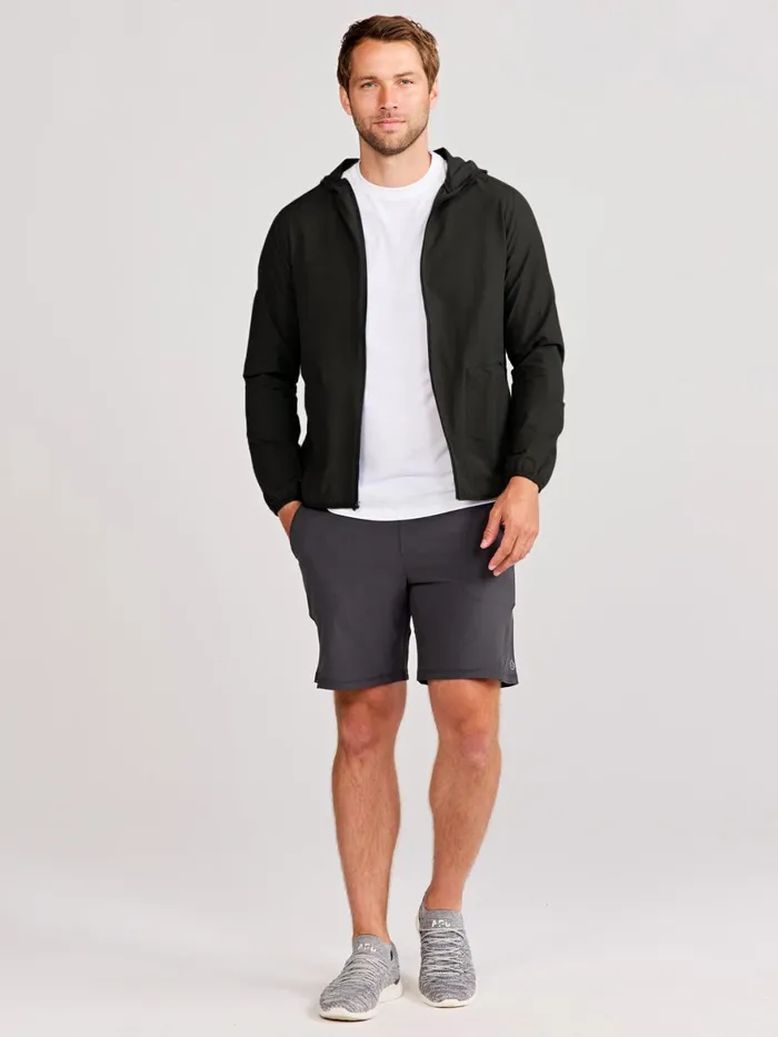 Men Swift Lightweight Hooded Windbreaker Jacket Tasc Performance Outerwear