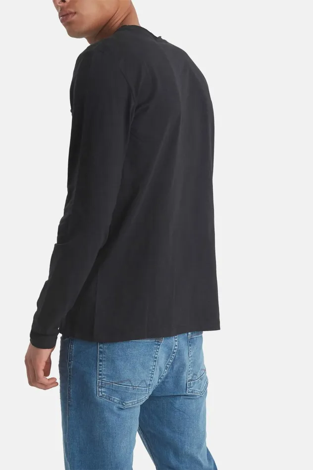 Men TShirts Blend BHNICOLAI Long Sleeved Tshirt Black